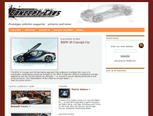 Tablet Screenshot of concept-cars.org